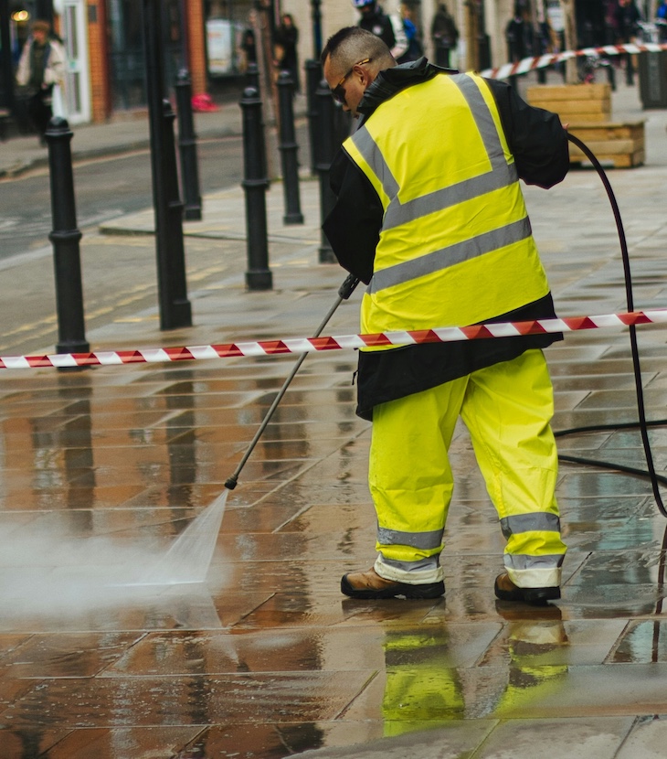 Municipal Walkway Cleaning